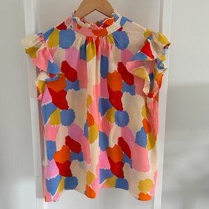 THML Colorful Abstract Blouse